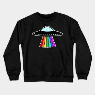 UFO Rainbow LGBT Pansexual Crewneck Sweatshirt